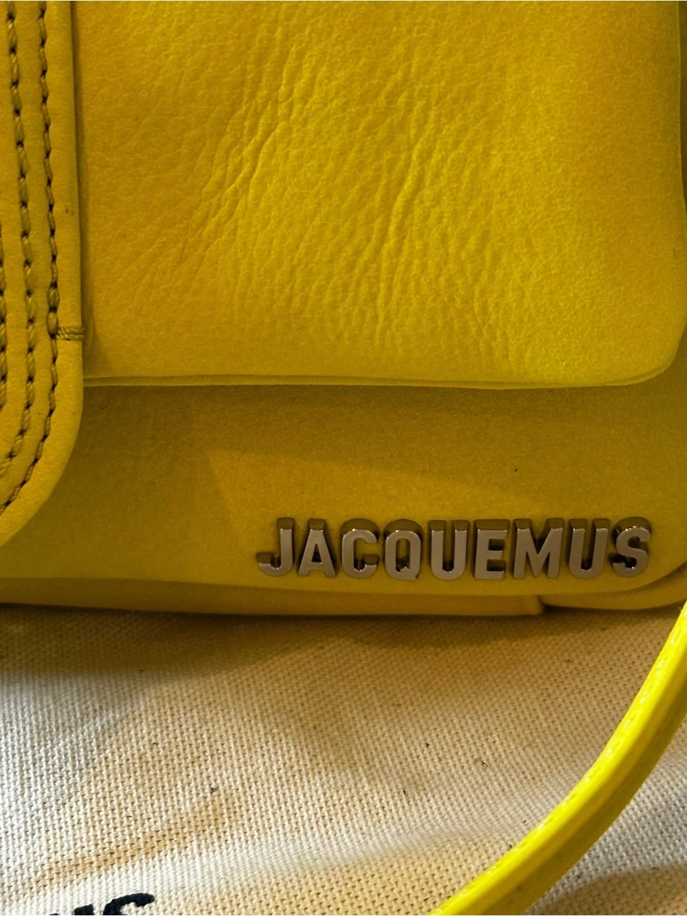 New with Tag! $995 Authentic Jacquemus Sunburst Yellow Small Crossbody Bag - Picture 8 of 16